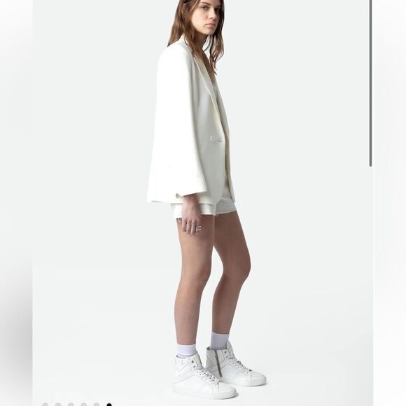 ZADIG & VOLTAIRE High Flash Sneakers White New size 36 - Picture 1 of 12
